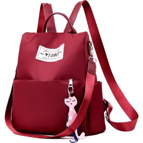 Cute Cartoon Cat Oxford Backpack Girl Schoolbag for Teenage Women Back Pack School Backpack Female Teen Bagpack 2019 new