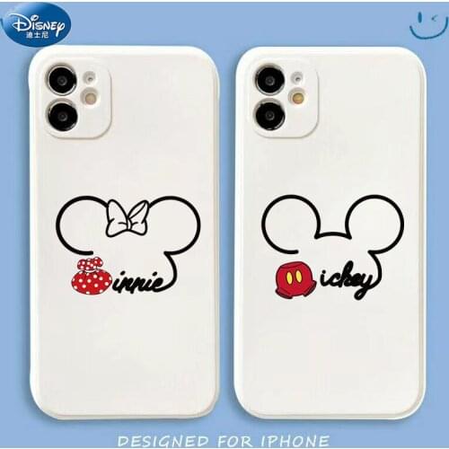 DISNEY Mickey silicone case for iPhone 11 Pro Xs Max iPhone SE 2020 6 6S 7 8 Plus Official Liquid Silicon 360 Full Cover zz0707