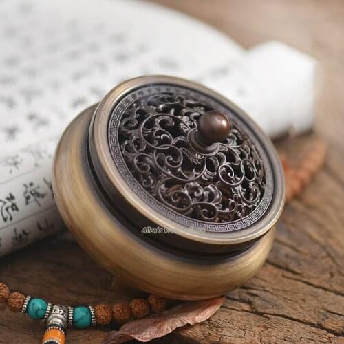 Three foot liane liana furnace Metal Brass Copper Coils incense Zinc Alloy Censer Thurible burner Coil Incense burner Incensory
