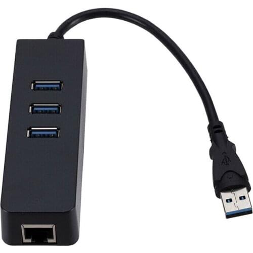 USB 3.0 Hub USB Ethernet RJ45 Lan Network Card 1000Mbps Gigabit Ethernet Adapter USB Hub 3.0 for Windows Macbook PC Laptop