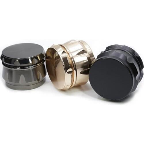 High Qulity 63mm Tobacco Herb Grinder Zinc Alloy Diamond Shape Chamfer Side 4 Levels Super Shredder Smoking Accessories