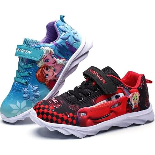 Disney Princess Womens sports shoes ,Childrens 2021 Running Sneakers, Frozen, Fashionable, CElsa and Anna