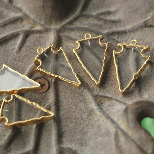 1pcs 925 Sterling Silver,Natural ROCK Crystal Faceted Shield Shape Pendant 30X18mmmm