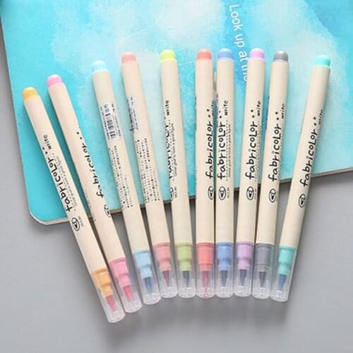 10-colors 0.5mm Watercolor Pens Set Colored Marker Pens Student Art Painting Doodle Pen Color Drawing Pencil Art Stationery