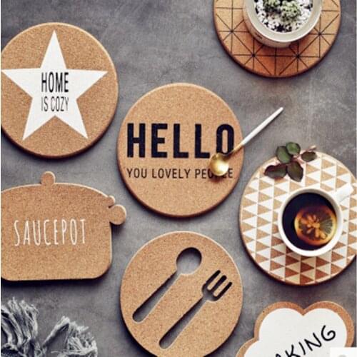 2017 The Nordic multi-purpose zakka cork insulation pad cup mat