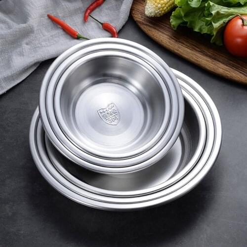 304 stainless steel plate Creative dishes and plates For household cakes, dumplings, salad plates, western dishes, cold dishes