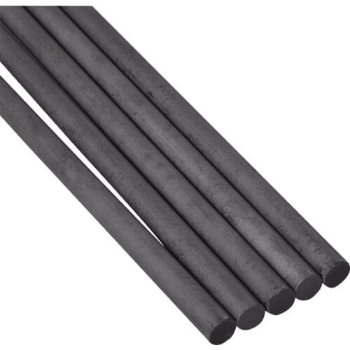 5Pcs/Lot dia10mm 99.9% Graphite Rods Welding Electrode Cylinder Rod Bars Carbon Rod Machine Tools for Light Industry Metallurgy