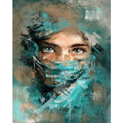 Diamond Painting Cross Stitch DIY Graffiti Adults Woman Diamond Sticker Embroidery Home Decoration