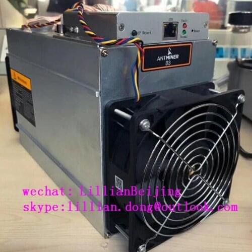 Used Antminer D3 19.3G Dash miner X11 Dashcoin mining machine bitmain D3 with PSU power supply