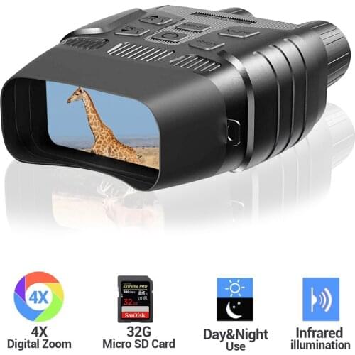 Бинокль Night Vision Sight HD Infrared Binocular Outdoor Night Scope Photography Video Infrared Digital Zoom Hunting Telescope