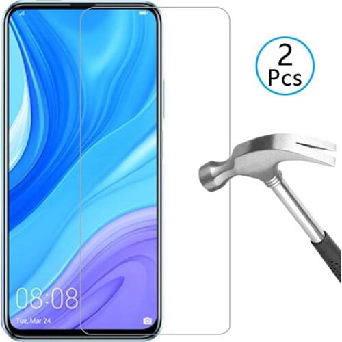 Tempered glass screen protector case for huawei p smart pro 2019 z s cover on psmart smar smat samrt protective phone coque bag