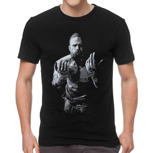 Viking God Of War T Shirts Men Short Sleeve Cotton T-shirt Baldur Tee Harajuku Tshirts Gift Idea