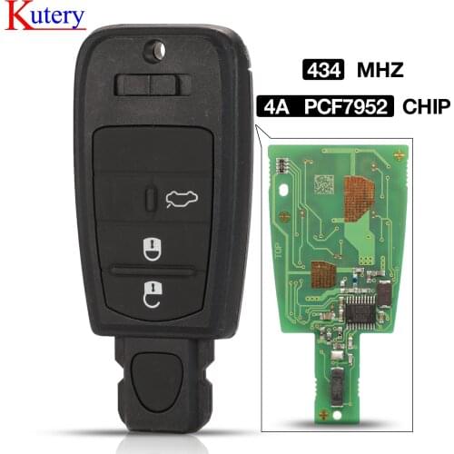 Kutery Smart Remote Car key 433Mhz 4A pcf7952E for FIAT Viaggio Ottimo Smart Control Key 3 Button