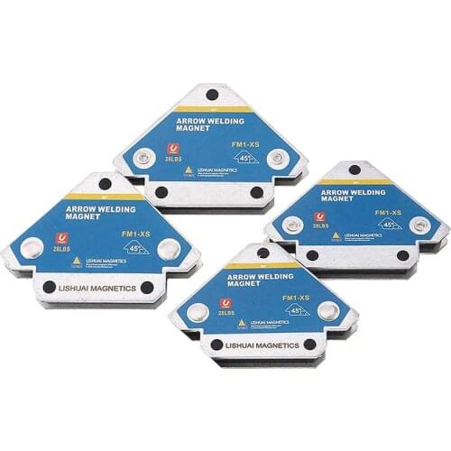 4pcs Welding Magnet 28lbs Magnetic Welding Positioner Welding Magnetic Holder Angle Soldering Locator Welding Tool Accessories