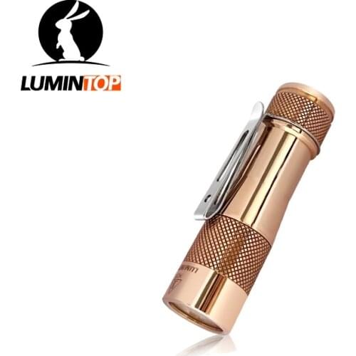 LUMINTOP FWAA Copper flashlight 3*SST20/Nichia 219C LED Max 1200LM waterproof torch light with 14500 battery for Daily carrying
