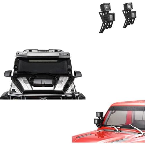 Simulation LED Headlights Spotlights for 1/10 AXIAL SCX10 III JEEP TRX4 TRX6 RC Car Modification Parts