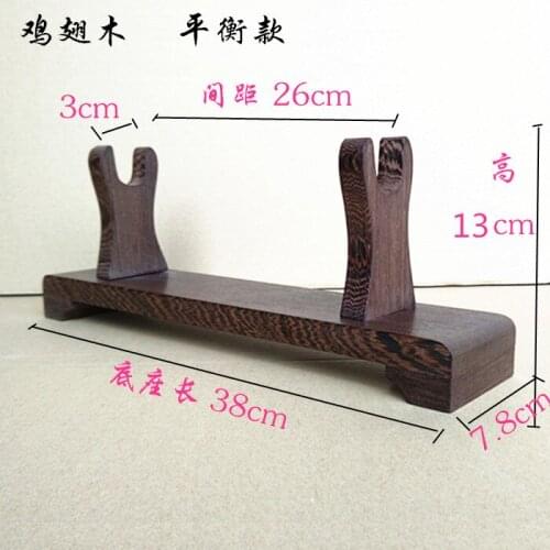 One Layer Wood Universal Japanese Katana Samurai Sword Wakizashi Tanto Holder Stand Display solid wenge rosewood swords frames