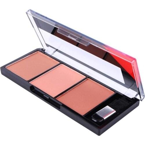 Face Blush Palette Easy To Wear Makeup Natural Powder Rouge Women Makeup Natural Blush Palette Durable Colors Blush With Brush