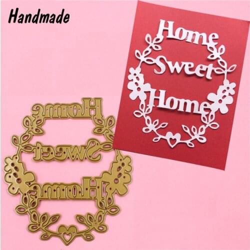 Sweet Home Letter Cutter Metal Cutting Dies Stencil For DIY Scrapbooking Decorate Craft Photo Album Embossing Folder Paper Cards