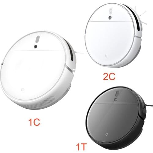 XIAOMI MIJIA Robot Vacuum Cleaner Mop 1C 2C 1T Sweeping Dust Sterilize Cleaner Mopping Cyclone Suction WIFI APP Smart PlannedMap