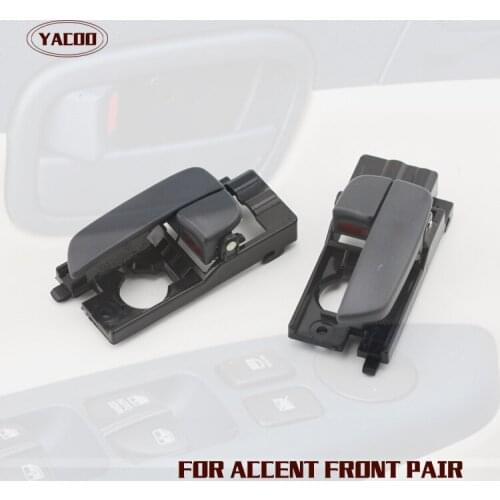 1PAIR FRONT INTERIOR DOOR HANDLE FOR HYUNDAI ACCENT 2007-2011 2007 2008 2009 2010 2011