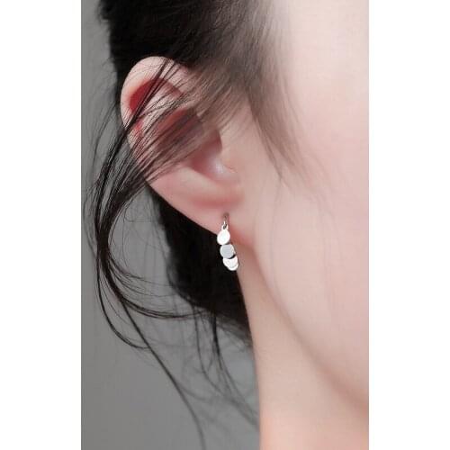 Stud Earrings Disc Tassel For Women Creative Korean Fashion New Trendy Simple Design High Quality Punk Lady Party Jewelry BOYULI