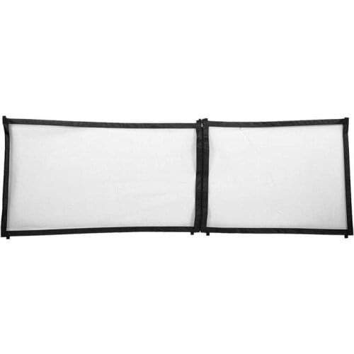 Mesh Dog Fence Poratable Folding Fence Double Hook and Loop Design Easy To Install Portable Pet Safety Fence for Balcony for