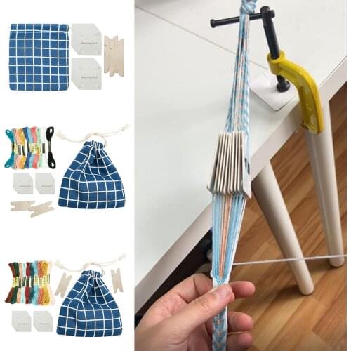 Weaving Cards Tablet Kit Smooth Surface for Kids Adults Craft Weaving Accs