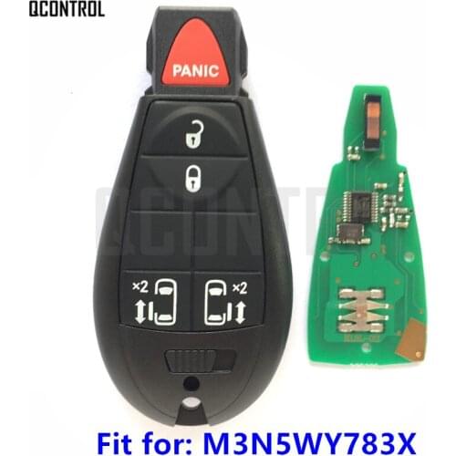 QCONTROL Car Smart Key for Chrysler 300 Town & Country Vehicle Door Lock 433MHz M3N5WY783X / IYZ-C01C Control Alarm