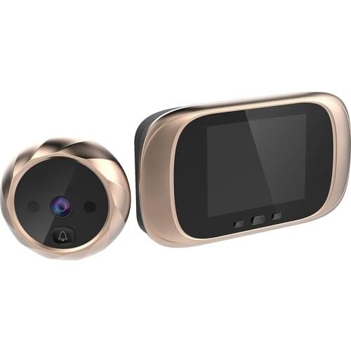 LCD Digital Doorbell 2.8 Inch Color Screen 90 Degree Door Eye Doorbell Electronic Peephole Door Camera Viewer Outdoor Door Bell