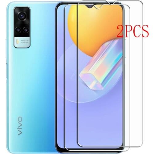 2PCS FOR Vivo Y31 Global High HD Tempered Glass Protective On VivoY31 2021 Screen Protector Film