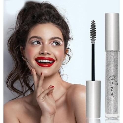 Glitter Mascara, Mascara Brush, large eyes, soft shimmer makeup