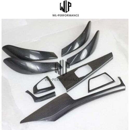 F30 F35 3Series Carbon Fiber Interior Door Handle Cover Dashboard Cover For BMW F30 F35 3series 2013-2017