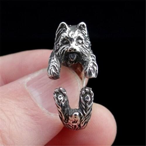 For sale: new products sell like hot cakes Yorkshire Terrier Rings Adjustable Ring, Yorkie, Dog Jewelry, Puppy Ring,12/PCS