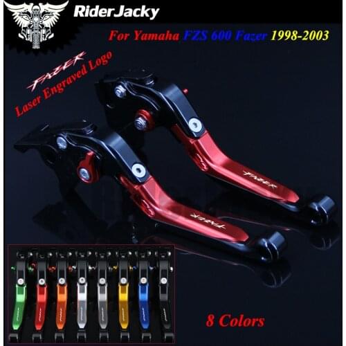 For Yamaha FZS 600 FZS600 Fazer 1998-2003 1999 2000 2001 2002 Red+Black CNC Motorcycle Accessories Adjustable Brake Clutch Lever