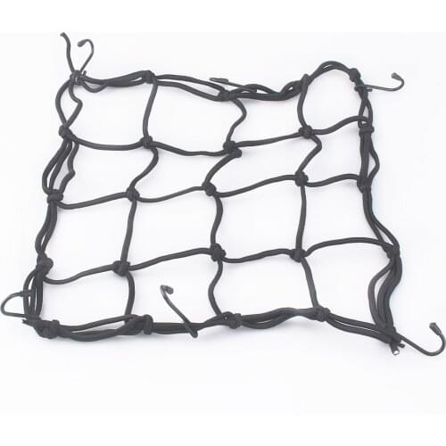 DSYCAR Motorcycle Luggage Net Bike 6 Hooks Hold Down Fuel Tank Network Helmet Mesh Web Bungee Travel Goods Bag Tank Car Styling