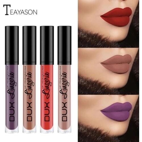 Cute Waterproof Lipstick Lip Gloss Matte Labiales Larga Duracion Rouge A Lèvres Pomadka Balsam Do Ust Lipfiller Batom Vermelho