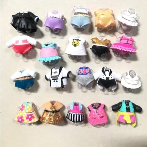 5PCS/LOT 8cm Sister Dolls Dress LOL Doll Accessories Clothes For LOL Dolls Collection