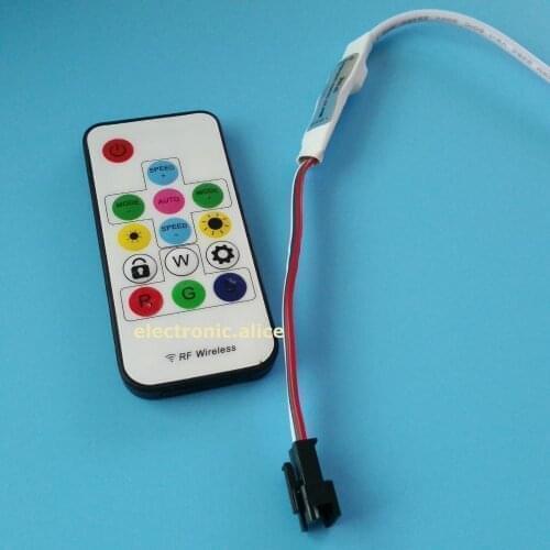 Hot SP103E Mini-RF wireless remote controller for led strip WS2811/WS2812B
