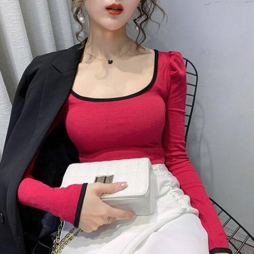 The New T-Shirt Women 2021 Shirts Long Sleeve Casual Shirt Striped Female T Shirts Womens Cotton comfort Camisa Feminina