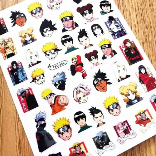 Newest TSC 252 3D design nail art sticker decal stamping back gule DIY nail decoration tools