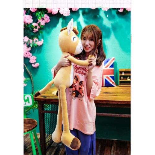 Cartoon donkey plush toy large 85cm lovely donkey down cotton soft doll throw pillow birthday gift w2189