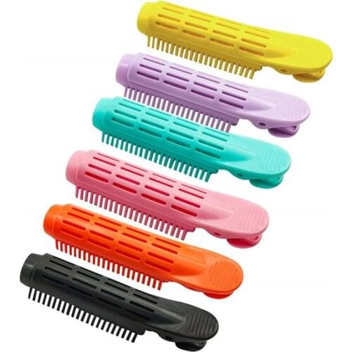 Professional Hair Curler Clip Self Grip Volume Hair Curler Clip 6PCS Naturally Curly Hair Styling Tools High Quality 10.5x2cm