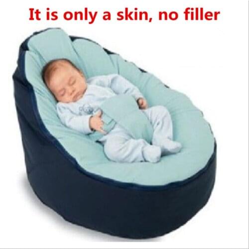 Just a Skin! 2018 Portable Infant Bed Baby Bean Bag Creative Newborn Lazy Sofa Baby Seat Chair Bed (No filler) Drop Shipping