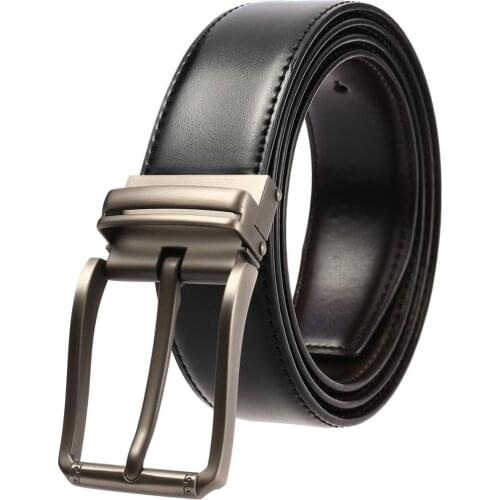 Men High Quality Genuine Leather Belt Luxury Designer Belts Men Cowskin Fashion Strap Male Pin Buckle Waist Belt Jeans for Man