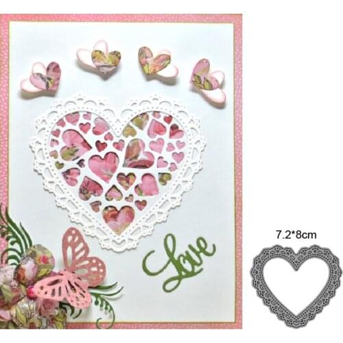 Craft dies metal cutting dies cut die mold heart frame decoration Scrapbook paper craft knife mould blade punch stencils dies