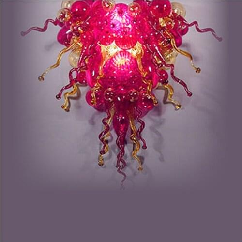 Hot Sale Customized Blown Murano Glass Modern Art LED Chandelier Lightings for Wedding Decor
