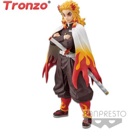 Tronzo 15Cm Original Version Demon Slayer Rengoku Shinjurou Collectible Figurines PVC Model Toy For Anime Lover