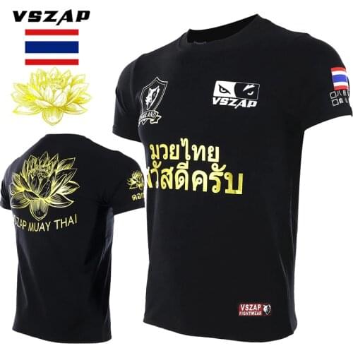 VSZAP XXS-4XL Thailand MMA Boxing Sports Thai Boxing Fight Sweatshirts Boxing Muay Thai Boxing Muay Thai Tights mma boxeo boxe