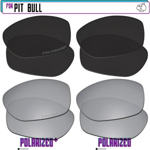 EZReplace Polarized Replacement Lenses for - Oakley Pit Bull Sunglasses - BlkSirP Plus-BlkSirP